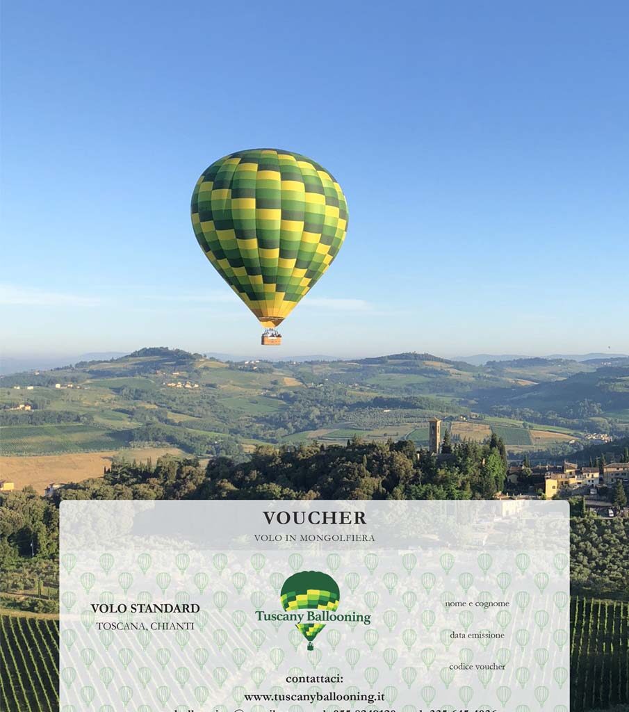 Globos aerostáticos en Toscana