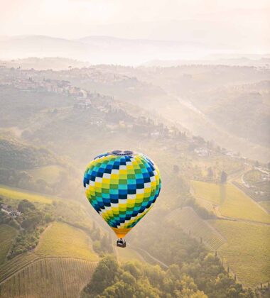 Balloon ride in Tuscany
