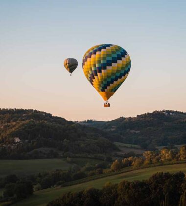 Balloon ride in Tuscany