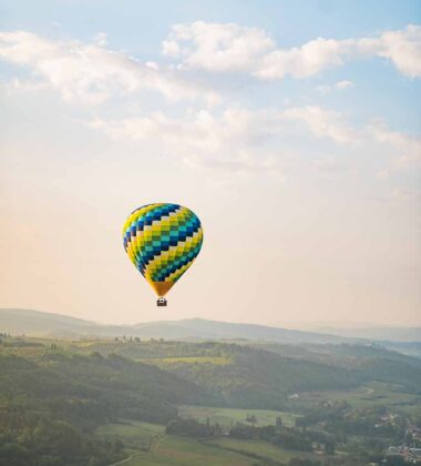 Balloon ride in Tuscany