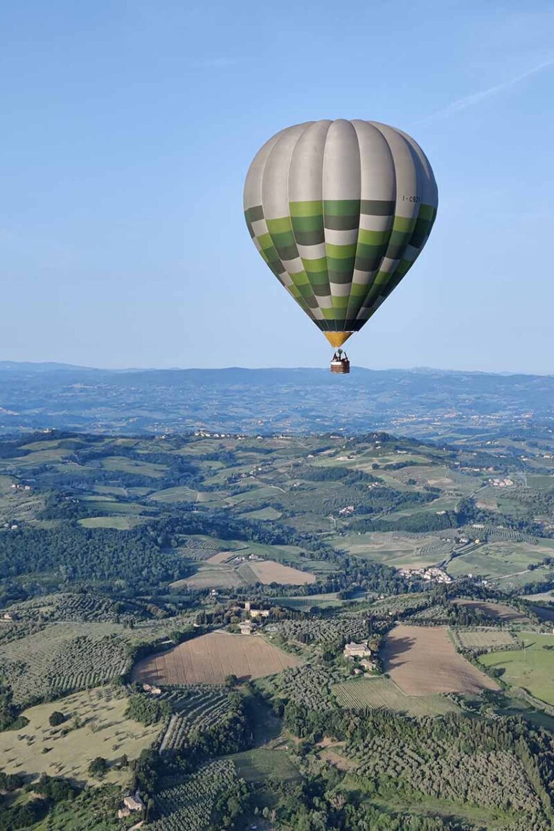 Globos aerostáticos en Toscana
