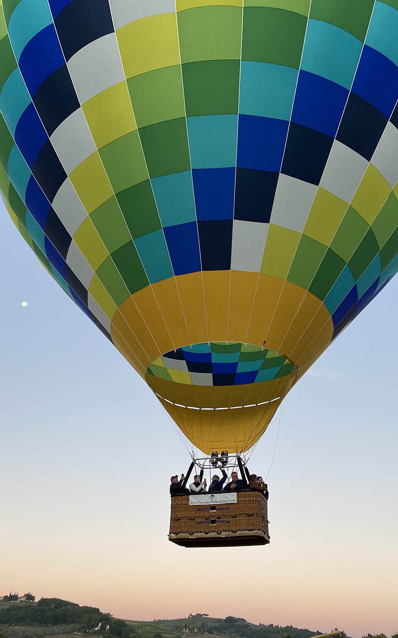 Balloon ride in Tuscany